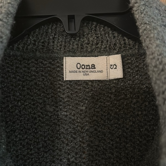 Oona Women’s New England USA Button Front Cardigan Sweater Green Size Small - Picture 3 of 10